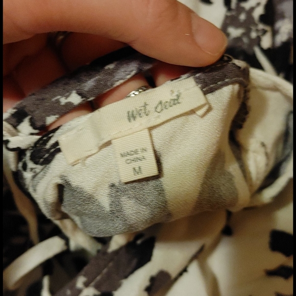 Floral boho long sleeve mini dress - Picture 4 of 4